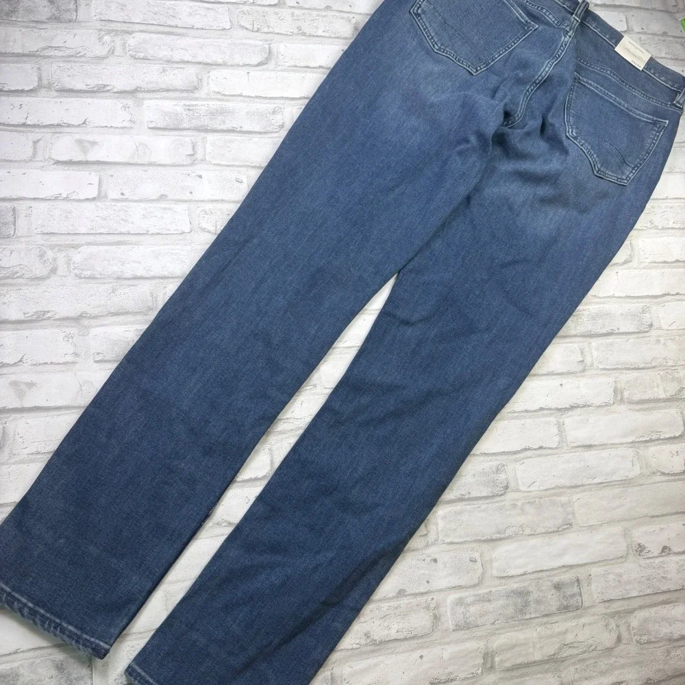 Banana Republic Travel Slim Jean Mens 33x34 Blue Denim Pants NWT